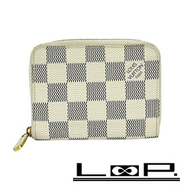 ■中古■　ルイヴィトン ジッピー コインパース コインケース 小銭入れ カード 財布 ダミエ アズール ホワイト N63069 【426179】5 【中古】