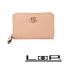 グッチ ■未使用■ ラウンド コインケース 小銭入れ 二つ折り 財布 レザー ピンク 644412 箱 【496080】11 【中古】