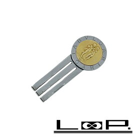 ブルガリ ■中古■ マネークリップ ふたご座 札ばさみ 財布 シルバー ゴールド SS YG750 【491382】12 【中古】