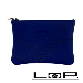 エルメス ■新同■ ネオバン PM フラット ポーチ 小物入れ ナイロン ポリウレタン ブルー マリン【558382】11 【中古】