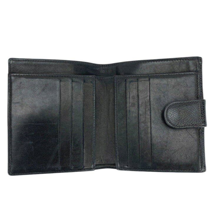 楽天市場】□中古□ シャネル Wホック 二つ折り 財布 キャビアスキン  