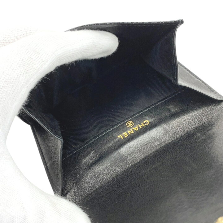 楽天市場】□中古□ シャネル Wホック 二つ折り 財布 キャビアスキン  
