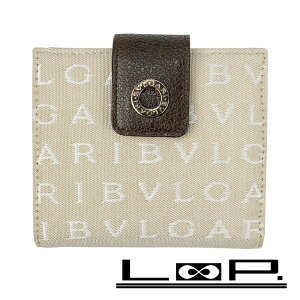 ブルガリ(Bvlgari) ロゴマニア(rogomania) 中古 メンズ二つ折り財布 