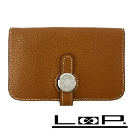 エルメス ■中古■ ドゴン カードケース 名刺入れ ビジネス トゴ ゴールド □E刻 【603785】8 【中古】