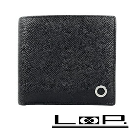 ブルガリ ■中古■ 二つ折り 財布 小銭入れ 札入れ サークルロゴ レザー ブラック ブルー 箱【503788】11 【中古】