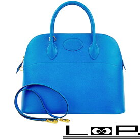 エルメス ■中古■ヴィンテージ■ ボリード35 ショルダー ハンド バッグ クシュベル GP ブルーフランス □A刻 【602788】9 【中古】