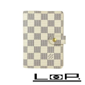 ルイヴィトン ■中古■ アジェンダ PM 6つ穴 システム手帳 カバー ダミエ アズール R20706 【538889】7 【中古】