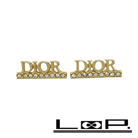 ディオール ■新同■ ピアス ロゴメレ アクセサリー ゴールド GP 【505591】11 【中古】