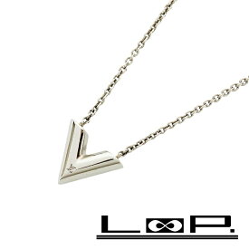 ■美品■　ルイヴィトン エセンシャル V ネックレス アクセサリー SS シルバー M63197 箱 【372292】7 【中古】