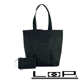 セリーヌ ■美品■ トレッキングバーティカル カバ トートバッグ 大容量 ナイロン ブラック 11008 【425295】7 【中古】