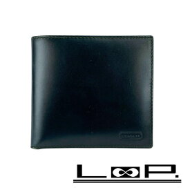 ■中古■　コーチ 二つ折り 財布 レザー グリーン 緑 【372797】4 【中古】
