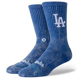 STANCE FADE LA Socks スタンス フェード クルー ユニセックス メンズ レディース ソックス ブルー ロサンゼルス・ドジャース fadela MLB