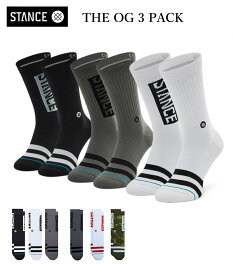 STANCE THE OG 3 PACK SOCKS スタンス ザ オージー 3パック ソックス ユニセックス メンズ レディース 3足セット ストリート スケーター スケート バスケット theog3pack