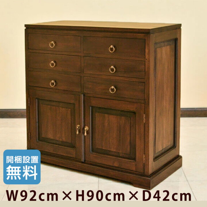 楽天市場】【受注生産品】高級 アジアン家具 アジアン キャビネット 棚 