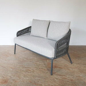 【最大1万円クーポン解禁!】ソファ 2人掛け グレー ガーデンソファー ガーデンソファ 屋外 ガーデン チェア アジアン 北欧 家具 ガーデンファニチャー テラス ベランダ バルコニー パティ