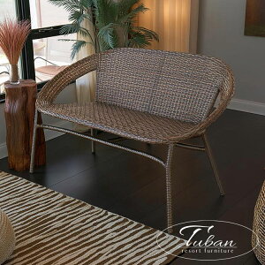 【最大1万円クーポン解禁!】ベンチチェア 二人掛け ガーデン家具 人工ラタン 積み重ね可能 アウトドア家具 アジアン家具 ベンチ チェア ソファー ガーデン テラス ベランダ バルコニー 屋