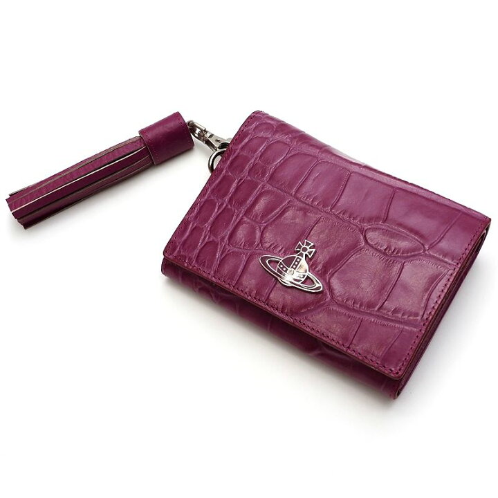楽天市場】新品 Vivienne Westwood レザーウォレット 財布 パープル  