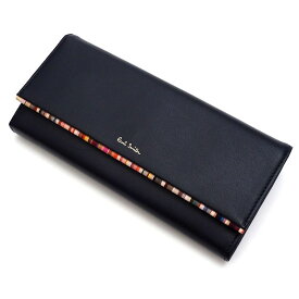 未使用品 Paul Smith ラムレザー ウォレット 長財布 ネイビー PWD546 ポールスミス レディース 5CH/E05210/JYAM25/