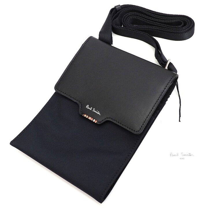楽天市場】新品 Paul Smith サコッシュ ネイビー 紺 PSN922 