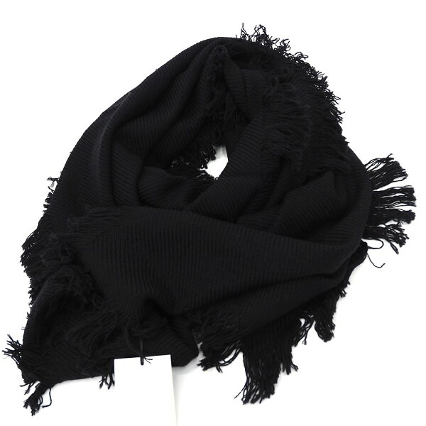 新品 MACKINTOSH WOOL WOVEN SCARF WITH FRINGE 大判 マフラー ブラック 英国製 マッキントッシュ レディース 5P3/K06352/KEC10/LP/RR/SYM