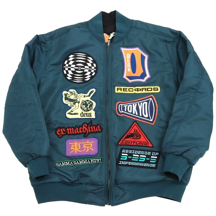 楽天市場】新品 DEUS EX MACHINA ワッペン リバーシブル MA-1 