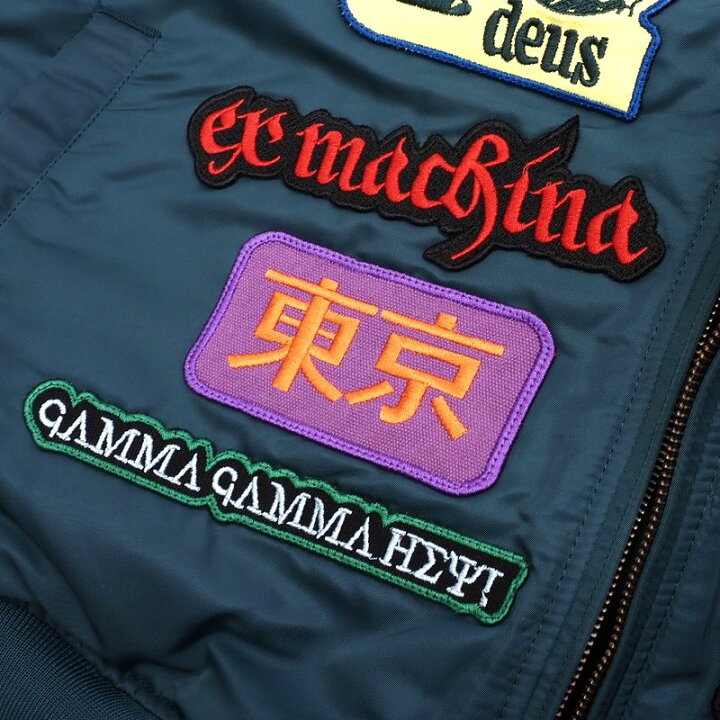 楽天市場】新品 DEUS EX MACHINA ワッペン リバーシブル MA-1 