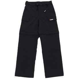 新品 DEUS EX MACHINA 2WAY パンツ 【サイズ：S】 ブラック DMF224322 COMPASS PANT ショートパンツ デウスエクスマキナ メンズ 5GHD1/D0586S/JPRI09/HM/SYM