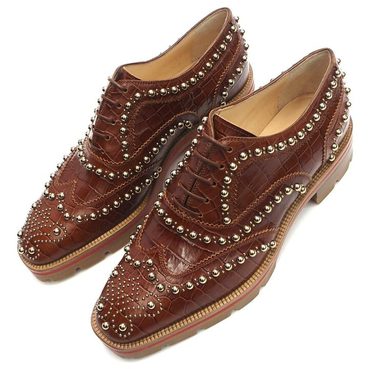 楽天市場】新品 Christian Louboutin スタッズ レザーシューズ 