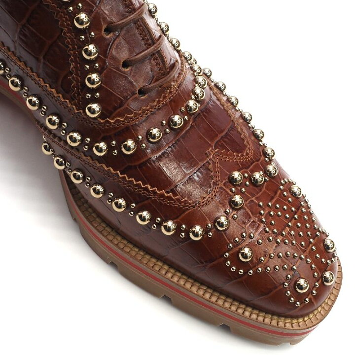 楽天市場】新品 Christian Louboutin スタッズ レザーシューズ 