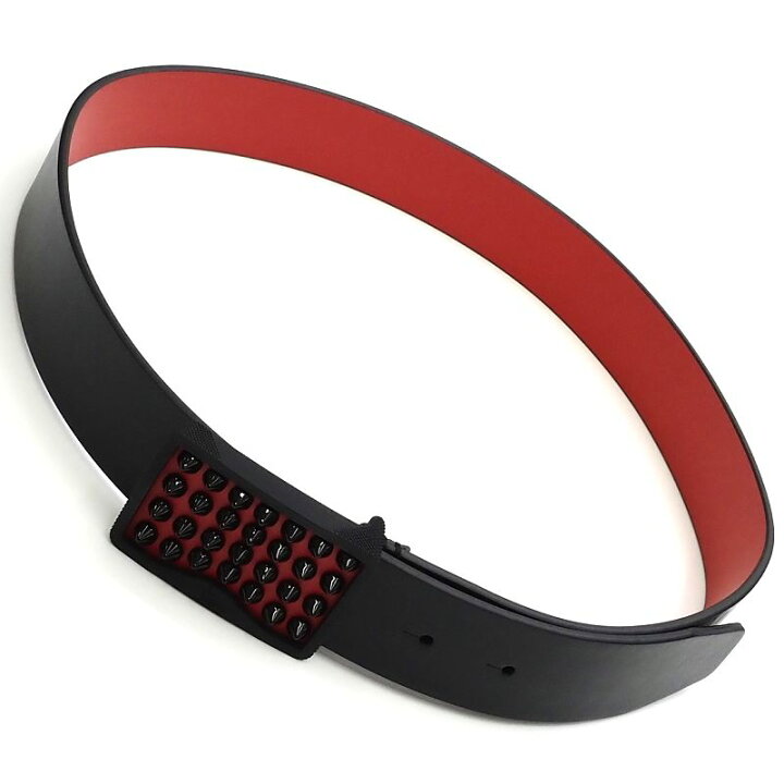 楽天市場】新品 Christian Louboutin スパイクスタッズ レザーベルト  