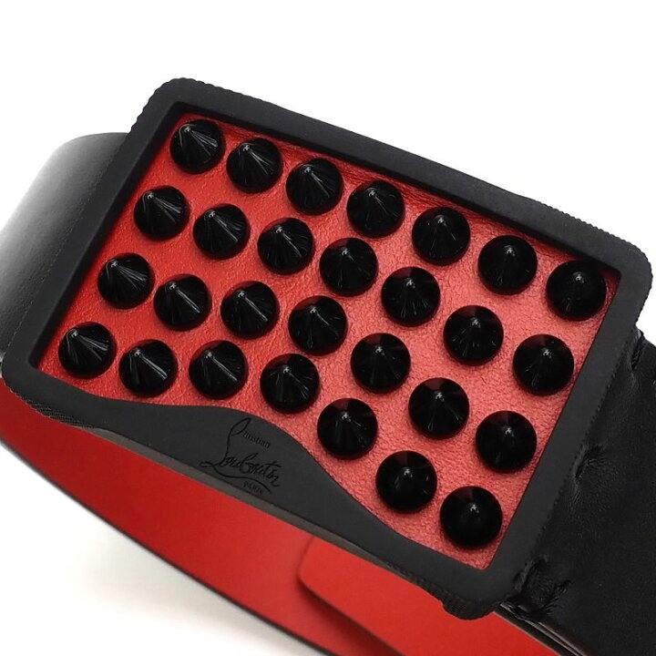 楽天市場】新品 Christian Louboutin スパイクスタッズ レザーベルト  