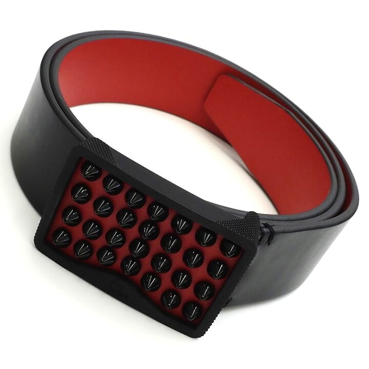 楽天市場】新品 Christian Louboutin スパイクスタッズ レザーベルト 