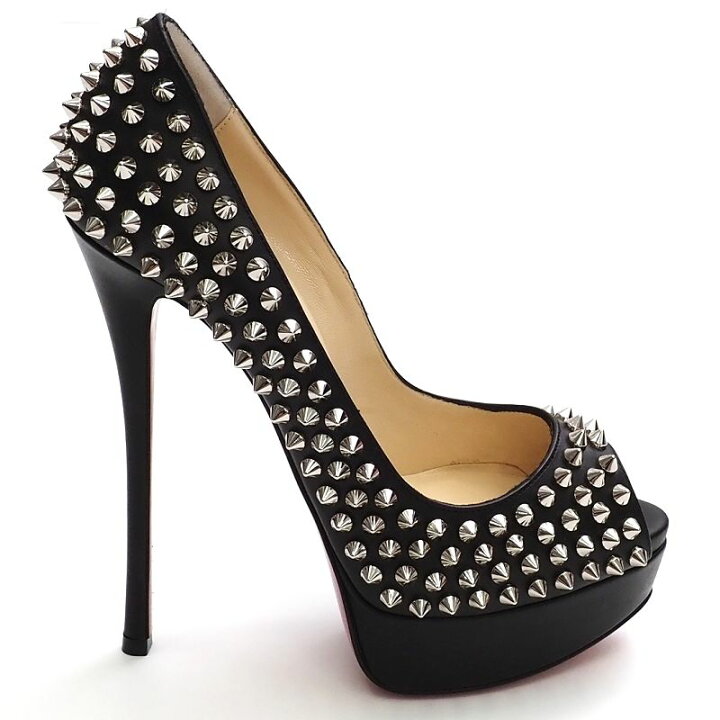 楽天市場】新品 Christian Louboutin オープントゥ スパイクスタッズ  