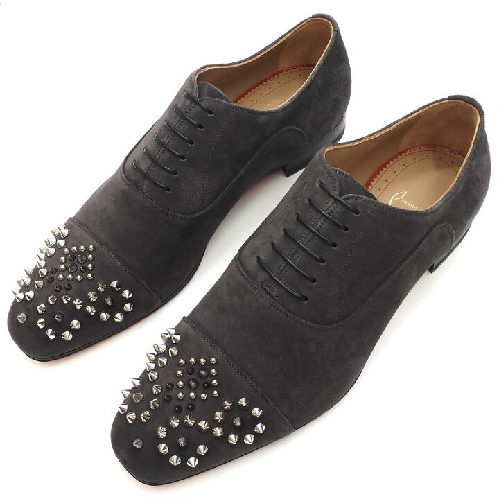 楽天市場】新品 Christian Louboutin スタッズ スエードレザーシューズ 
