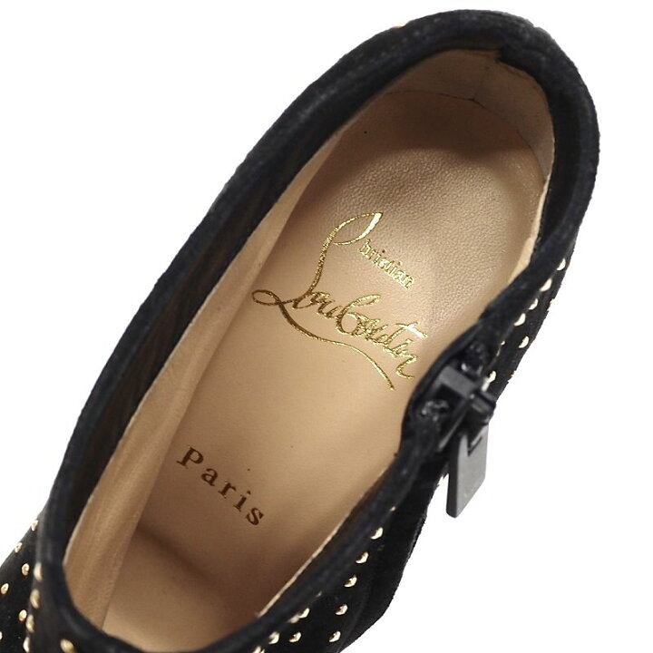 楽天市場】未使用品 Christian Louboutin スエードレザー ブーティ 