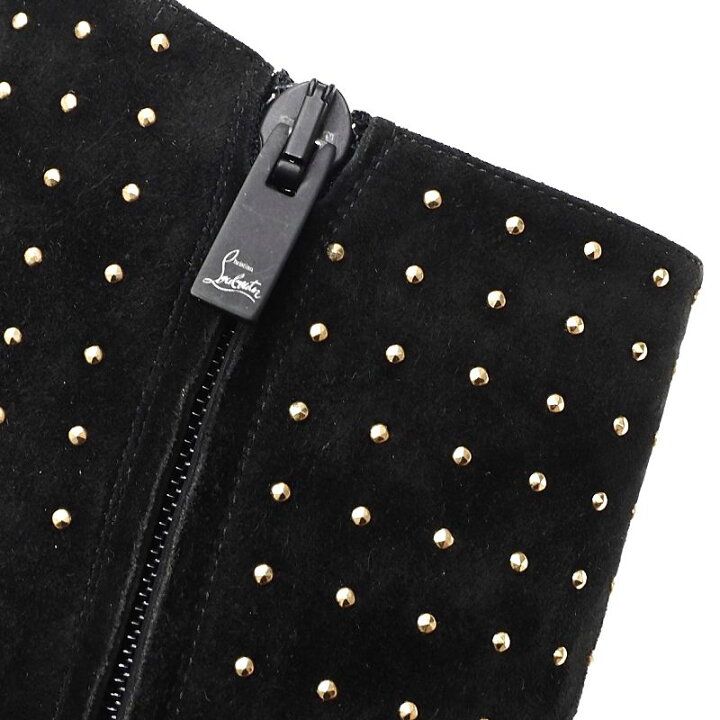 楽天市場】未使用品 Christian Louboutin スエードレザー ブーティ 