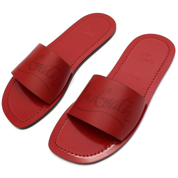 楽天市場】新品 Christian Louboutin レザーサンダル 【サイズ：41.5 