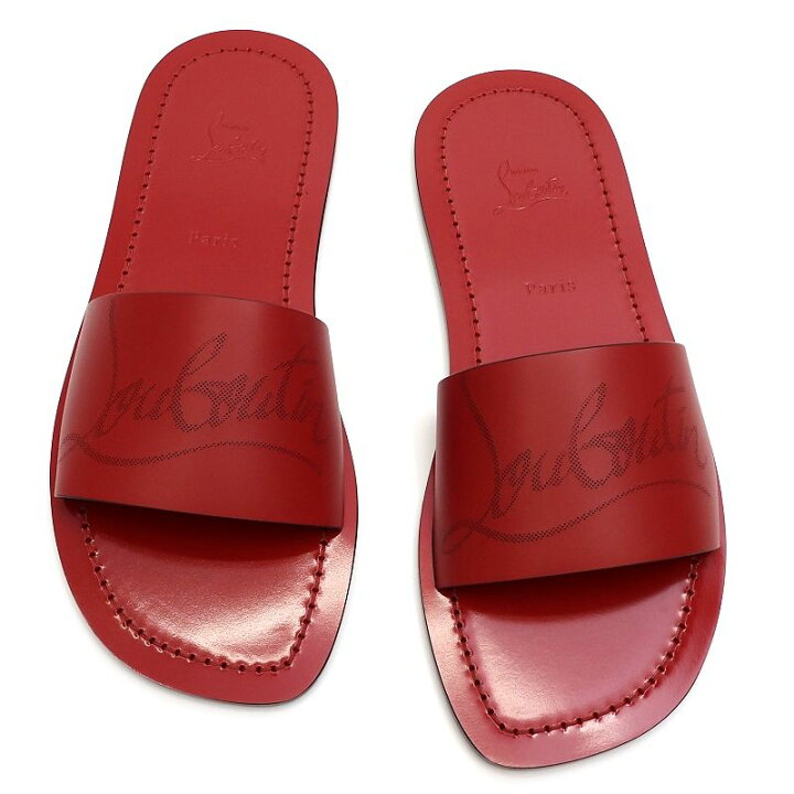 楽天市場】新品 Christian Louboutin レザーサンダル 【サイズ：41.5  