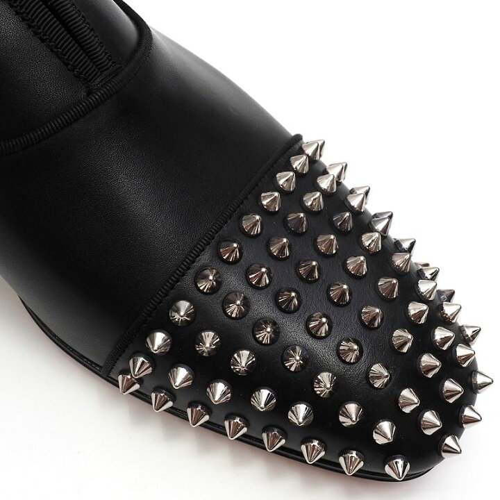 楽天市場】未使用品 Christian Louboutin スパイクスタッズ レザー 