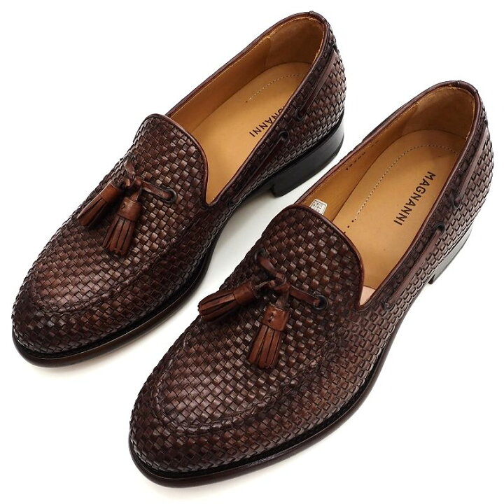 楽天市場】新品 MAGNANNI タッセルローファー レザーシューズ 【サイズ 