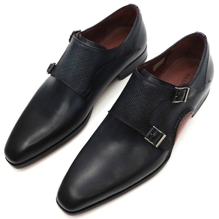 楽天市場】新品 MAGNANNI オパンカ製法 ダブルモンクストラップ レザー 