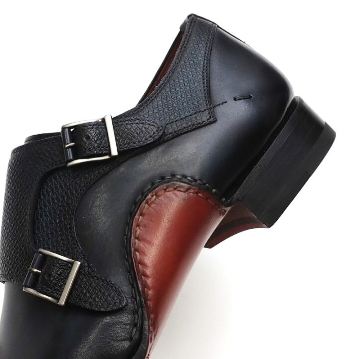 楽天市場】新品 MAGNANNI オパンカ製法 ダブルモンクストラップ レザー 