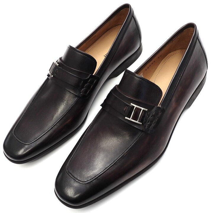 楽天市場】新品 MAGNANNI レザーローファー 革靴 【サイズ：39 
