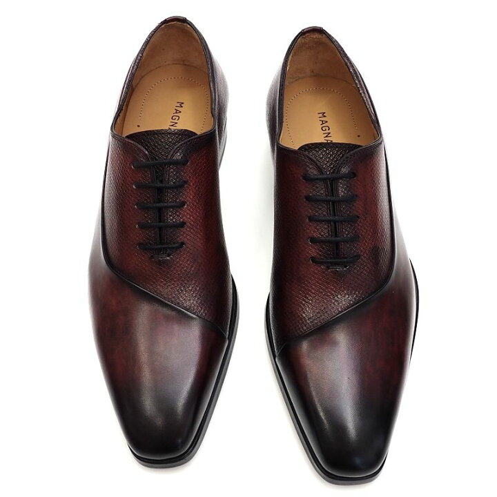 楽天市場】新品 MAGNANNI レザーシューズ 【サイズ：38】 ダークワイン 