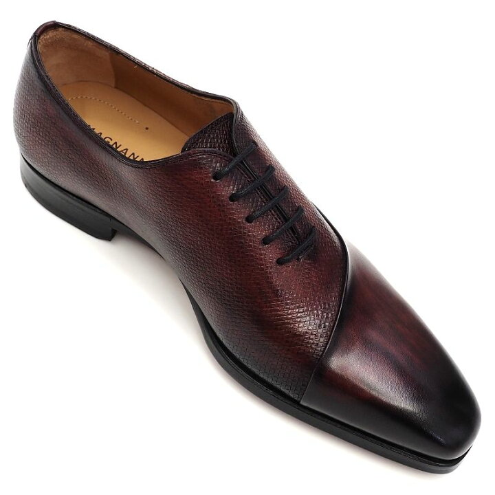 楽天市場】新品 MAGNANNI レザーシューズ 【サイズ：38】 ダークワイン 