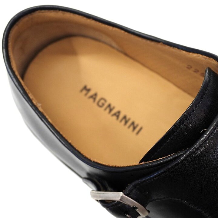 楽天市場】新品 MAGNANNI ダブルモンクストラップ レザースニーカー 