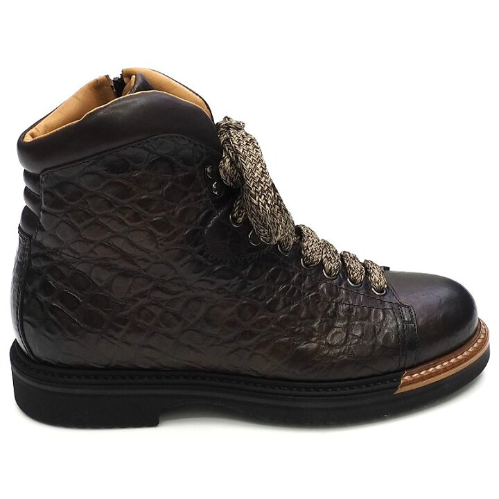 楽天市場】新品 Santoni レザーブーツ 【サイズ：UK6.5】 ダーク 