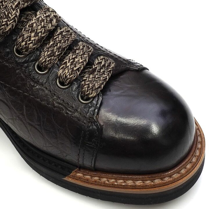 楽天市場】新品 Santoni レザーブーツ 【サイズ：UK7】 ダークブラウン 