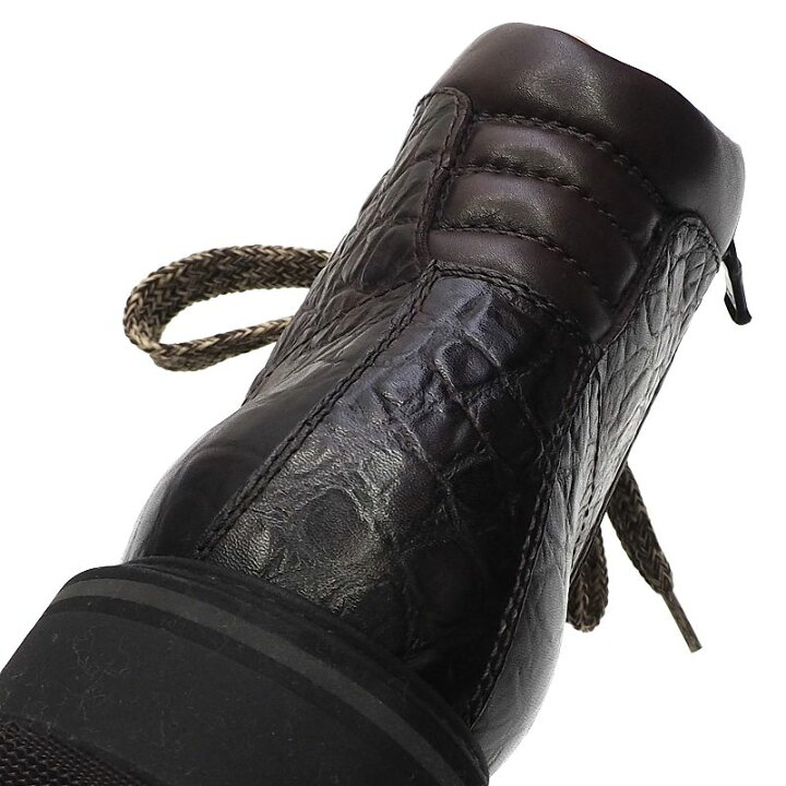 楽天市場】新品 Santoni レザーブーツ 【サイズ：UK6.5】 ダーク 