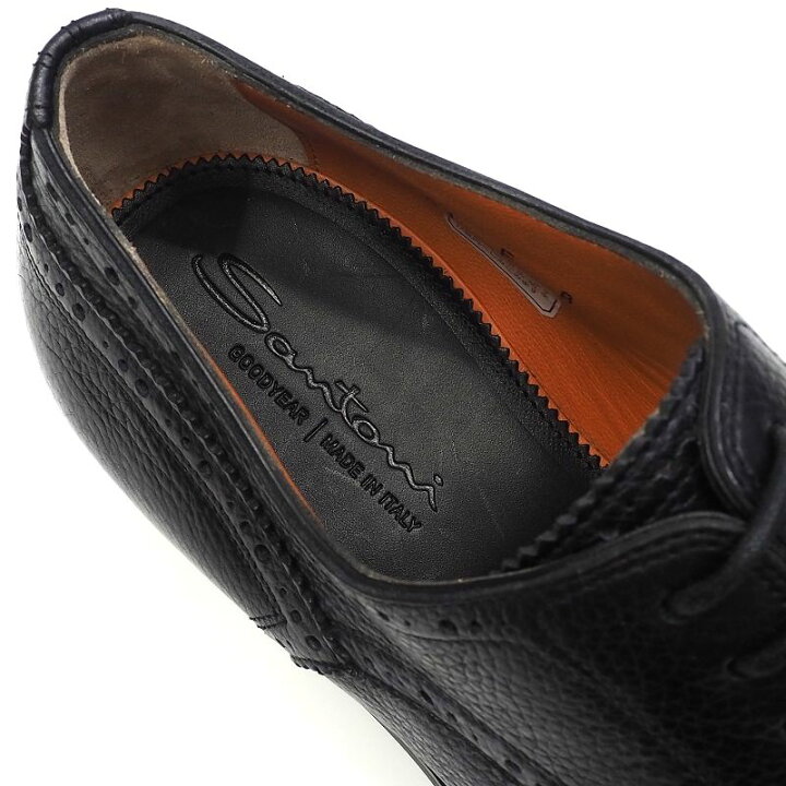 楽天市場】新品 Santoni ウィングチップ レザーシューズ 